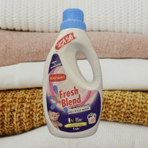 detergent liquid in white bottle